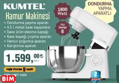 KUMTEL HAMUR MAKİNESİ